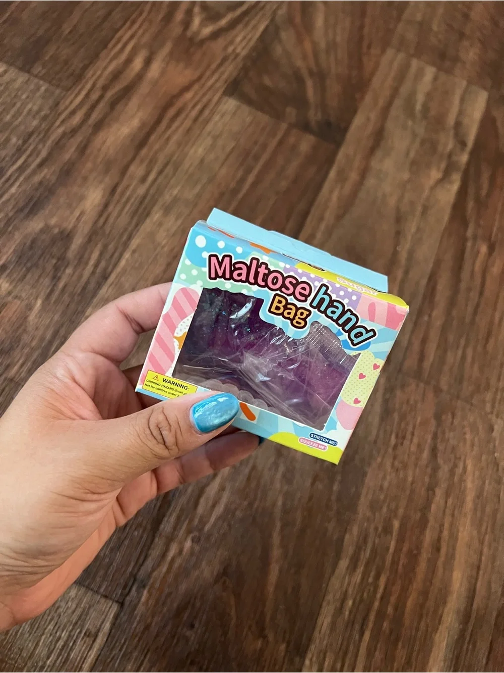 Purple Glitter Mini Handbag Squishy/Fidget Toy